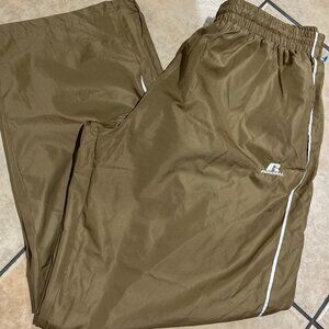 Russell Athletic Windbreaker Jogger Track Khaki Pants Size XL